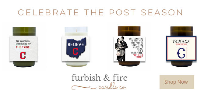 Cleveland Indians Candles Hand-Poured Soy Candle | Furbish & Fire Candle Co.