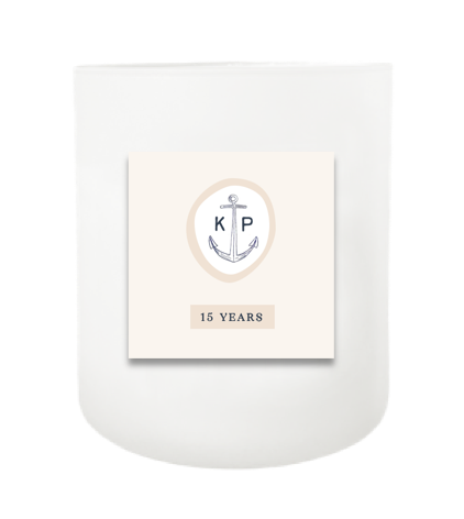 Anchored Anniversary Hand Poured Soy Candle | Furbish & Fire Candle Co.