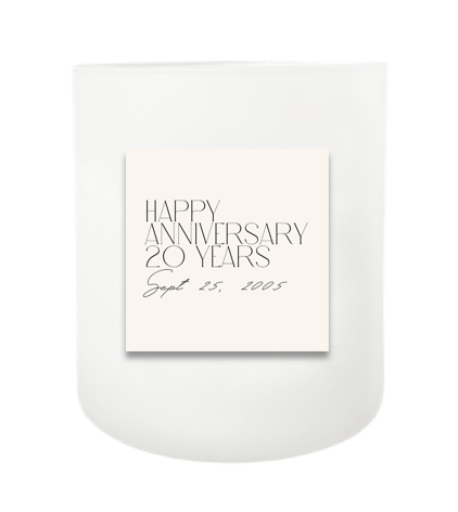 Anniversary Hand Poured Soy Candle | Furbish & Fire Candle Co.