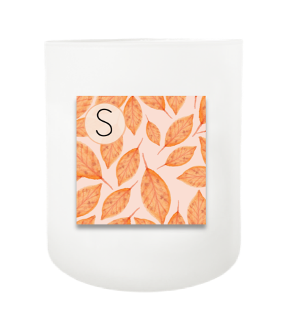 Autumn Monogram Hand Poured Soy Candle | Furbish & Fire Candle Co.