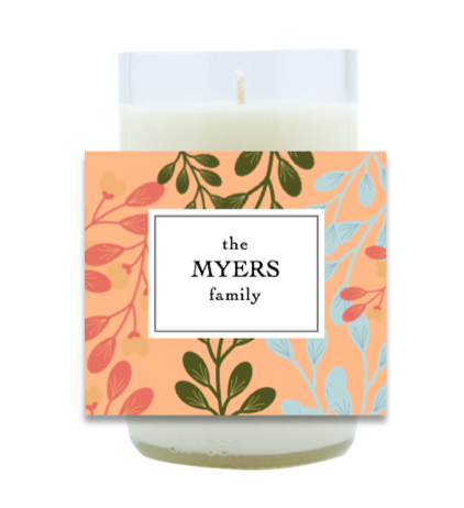 Botanical Family Name Hand Poured Soy Candle | Furbish & Fire Candle Co.