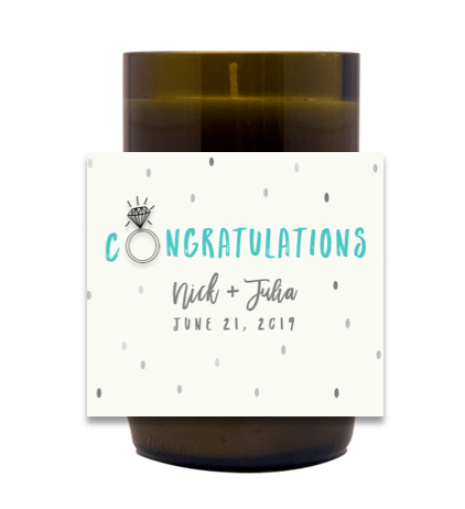 Congratulations Hand Poured Soy Candle | Furbish & Fire Candle Co.