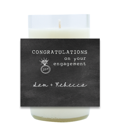 Engagement Hand Poured Soy Candle | Furbish & Fire Candle Co.