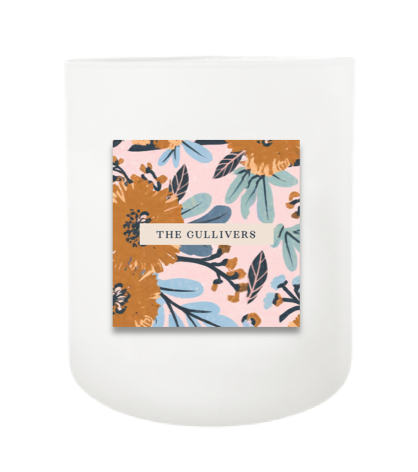 Floral Pattern Name Hand Poured Soy Candle | Furbish & Fire Candle Co.