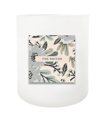 Floral Pattern Name Hand Poured Soy Candle | Furbish & Fire Candle Co.