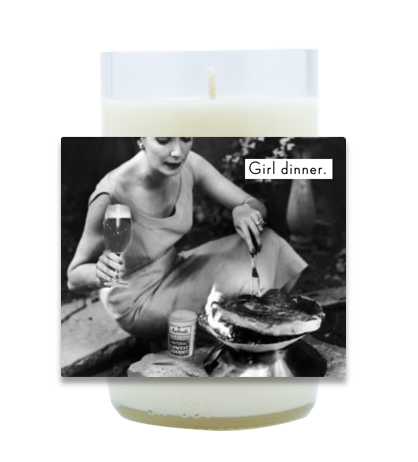 Girl Dinner Hand Poured Soy Candle | Furbish & Fire Candle Co.
