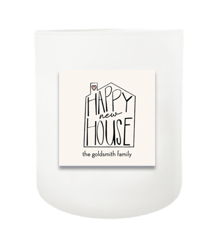 Happy New House Hand Poured Soy Candle | Furbish & Fire Candle Co.