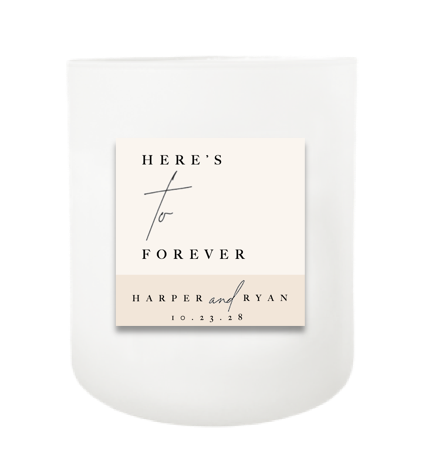 Here's To Forever Hand Poured Soy Candle | Furbish & Fire Candle Co.