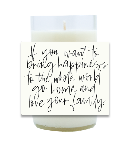 Love Your Family Hand Poured Soy Candle | Furbish & Fire Candle Co.