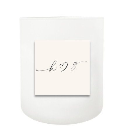 Modern Calligraphy Hand Poured Soy Candle | Furbish & Fire Candle Co.