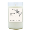 Modern Floral Sprig Hand Poured Soy Candle | Furbish & Fire Candle Co.