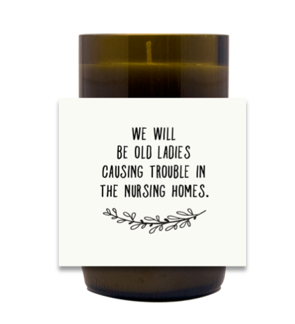 Old Ladies Hand Poured Soy Candle | Furbish & Fire Candle Co.