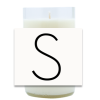 San Serif Monogram Hand Poured Soy Candle | Furbish & Fire Candle Co.