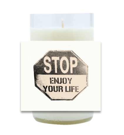 Stop Hand Poured Soy Candle | Furbish & Fire Candle Co.