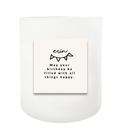 All Things Happy Hand Poured Soy Candle | Furbish & Fire Candle Co.