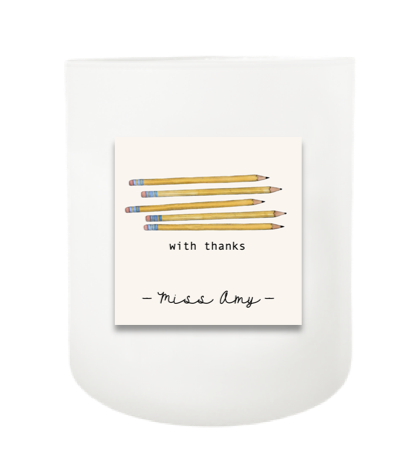 Pencils Hand Poured Soy Candle | Furbish & Fire Candle Co.