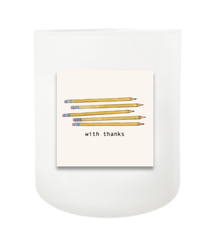 Pencils Hand Poured Soy Candle | Furbish & Fire Candle Co. Pencils Hand Poured Soy Candle | Furbish & Fire Candle Co.
