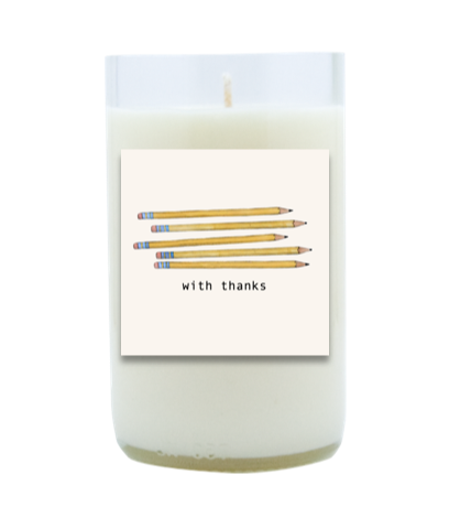 Pencils Hand Poured Soy Candle | Furbish & Fire Candle Co. Pencils Hand Poured Soy Candle | Furbish & Fire Candle Co.