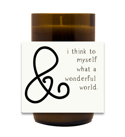 Wonderful World Hand Poured Soy Candle | Furbish & Fire Candle Co.