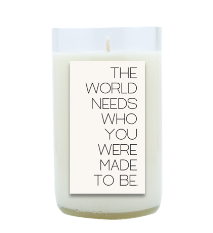 The World Needs Hand Poured Soy Candle | Furbish & Fire Candle Co.