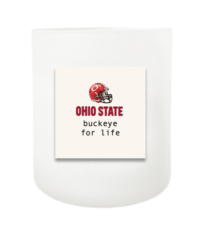 Buckeye For Life Hand Poured Soy Candle | Furbish & Fire Candle Co.