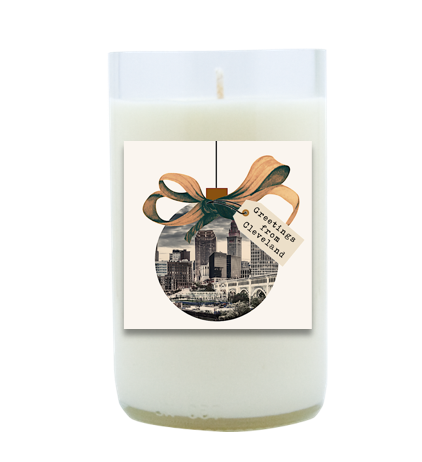 CLE Holiday Ornament Hand Poured Soy Candle | Furbish & Fire Candle Co. CLE Holiday Ornament Hand Poured Soy Candle | Furbish & Fire Candle Co.