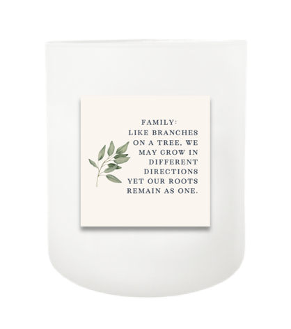 Family Tree Hand Poured Soy Candle | Furbish & Fire Candle Co.