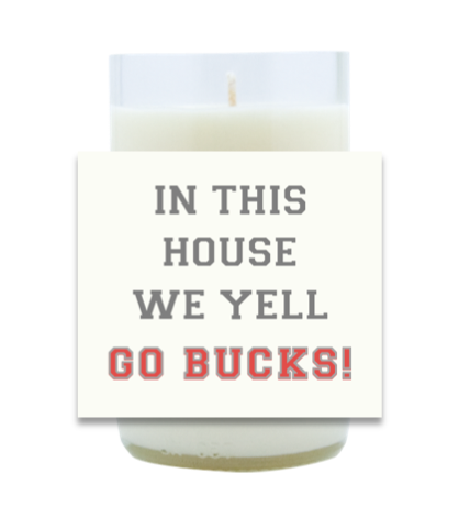 Go Bucks Hand Poured Soy Candle | Furbish & Fire Candle Co.
