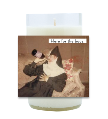 Here For the Boos Hand Poured Soy Candle | Furbish & Fire Candle Co.