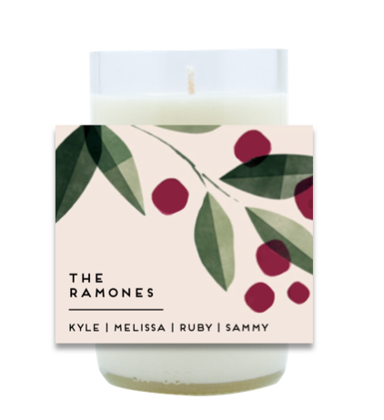 Holiday Berries Hand Poured Soy Candle | Furbish & Fire Candle Co.