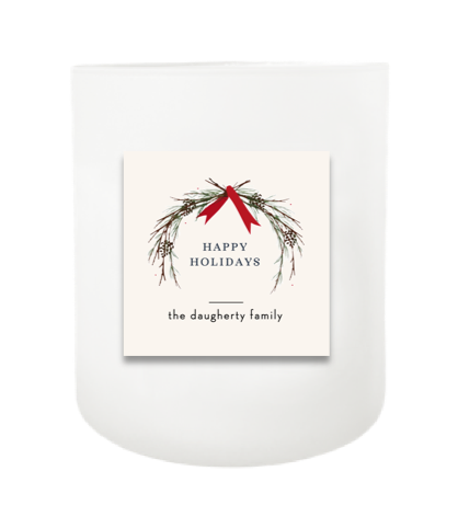Rustic Wreath Hand Poured Soy Candle | Furbish & Fire Candle Co.