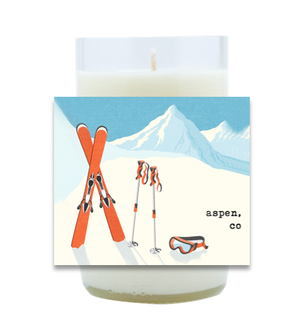 Skiing Hand Poured Soy Candle | Furbish & Fire Candle Co.
