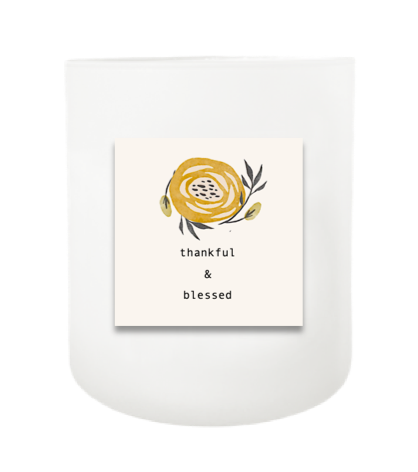 Thankful and Blessed Hand Poured Soy Candle | Furbish & Fire Candle Co.