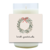 Holiday Wreath Hand Poured Soy Candle | Furbish & Fire Candle Co.