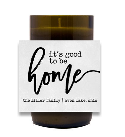 Good to be Home Hand-Poured Wine Bottle Candles | Furbish & Fire Candle Co.