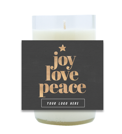 Joy Love Peace Hand Poured Soy Candle | Furbish & Fire Candle Co.