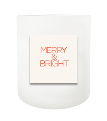 Merry & Bright Hand Poured Soy Candle | Furbish & Fire Candle Co.