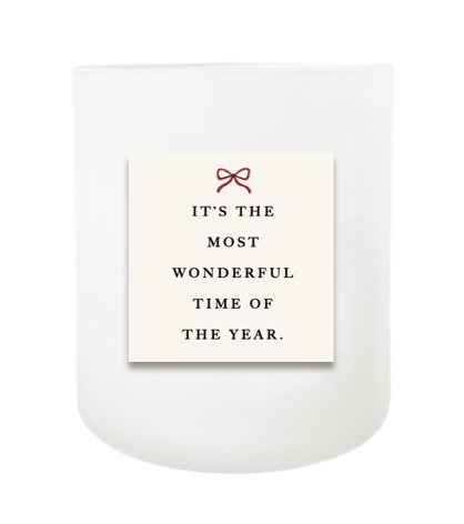 Most Wonderful Time of the Year Hand Poured Soy Candle | Furbish & Fire Candle Co.