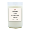 Most Wonderful Time of the Year Hand Poured Soy Candle | Furbish & Fire Candle Co.