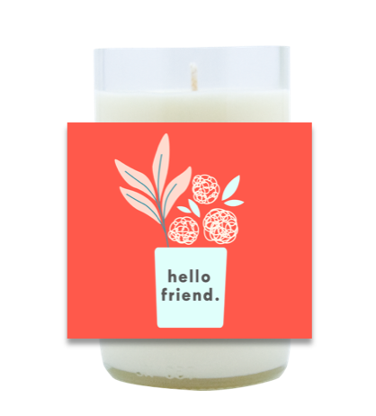 Hello Hand Poured Soy Candle | Furbish & Fire Candle Co.