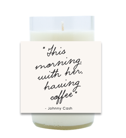 This Morning, With Her Hand Poured Soy Candle | Furbish & Fire Candle Co.