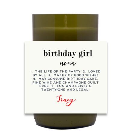 Birthday Girl Hand Poured Soy Candle | Furbish & Fire Candle Co.