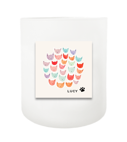 Colorful Cats Hand Poured Soy Candle | Furbish & Fire Candle Co.