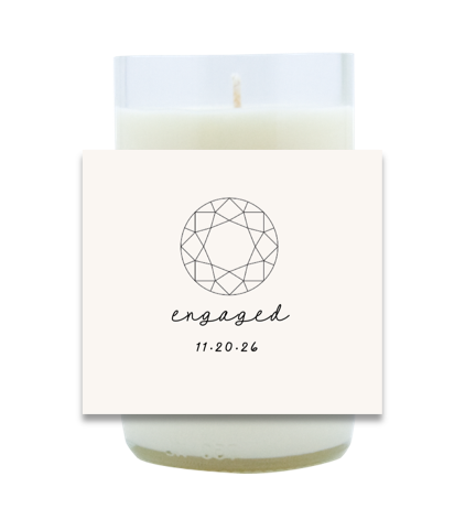 Diamond Engagement Hand Poured Soy Candle | Furbish & Fire Candle Co.