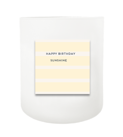 Happy Birthday Sunshine Hand Poured Soy Candle | Furbish & Fire Candle Co.