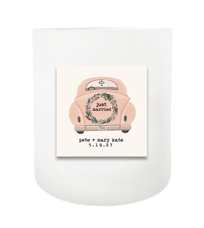 Just Married Hand Poured Soy Candle | Furbish & Fire Candle Co.