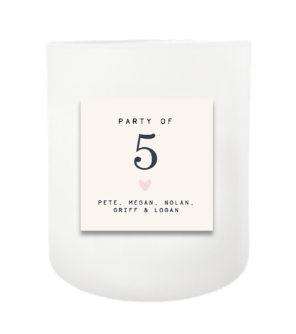 Party Of Hand Poured Soy Candle | Furbish & Fire Candle Co.