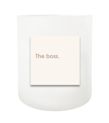The Boss Hand Poured Soy Candle | Furbish & Fire Candle Co.