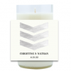 Painted Chevron Hand Poured Soy Candle | Furbish & Fire Candle Co.
