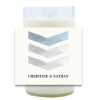Painted Chevron Hand Poured Soy Candle | Furbish & Fire Candle Co.